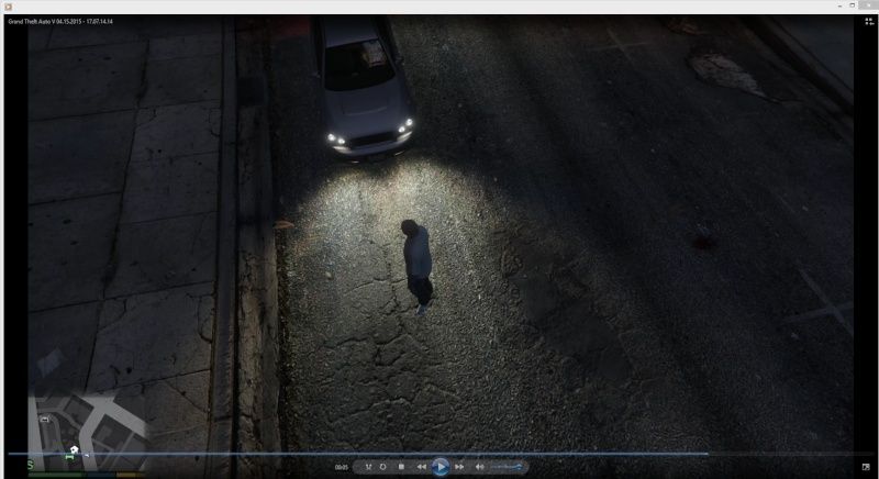 TotalBiscuit in Grand Theft Auto 5, wearing a black