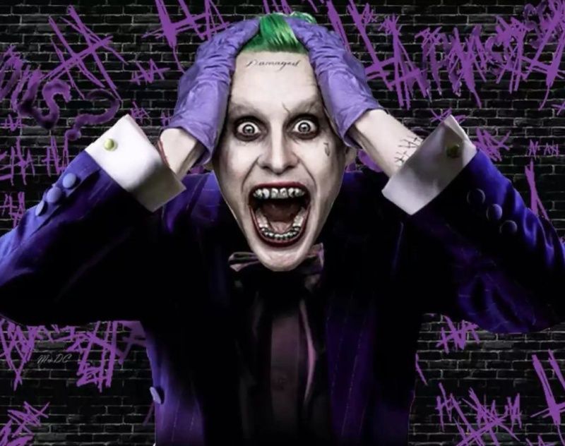 What if Jared Leto's Joker worn the classic purple suit?