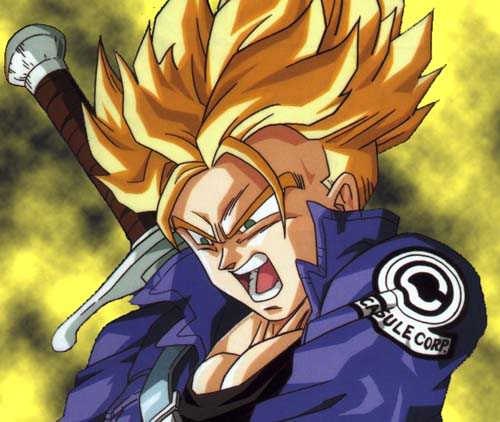 t trunks saiyan partiel